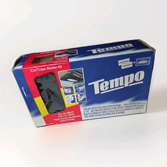 Tempo Paris Other - Tempo Car Visor Tissue Holder Car Case Starter Kit 2000 NEW